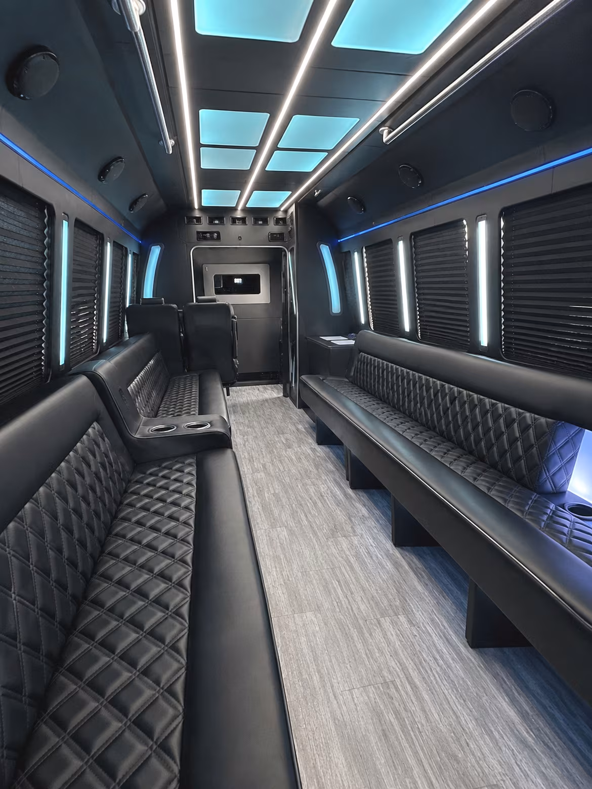 18 Passenger Party Bus Interior