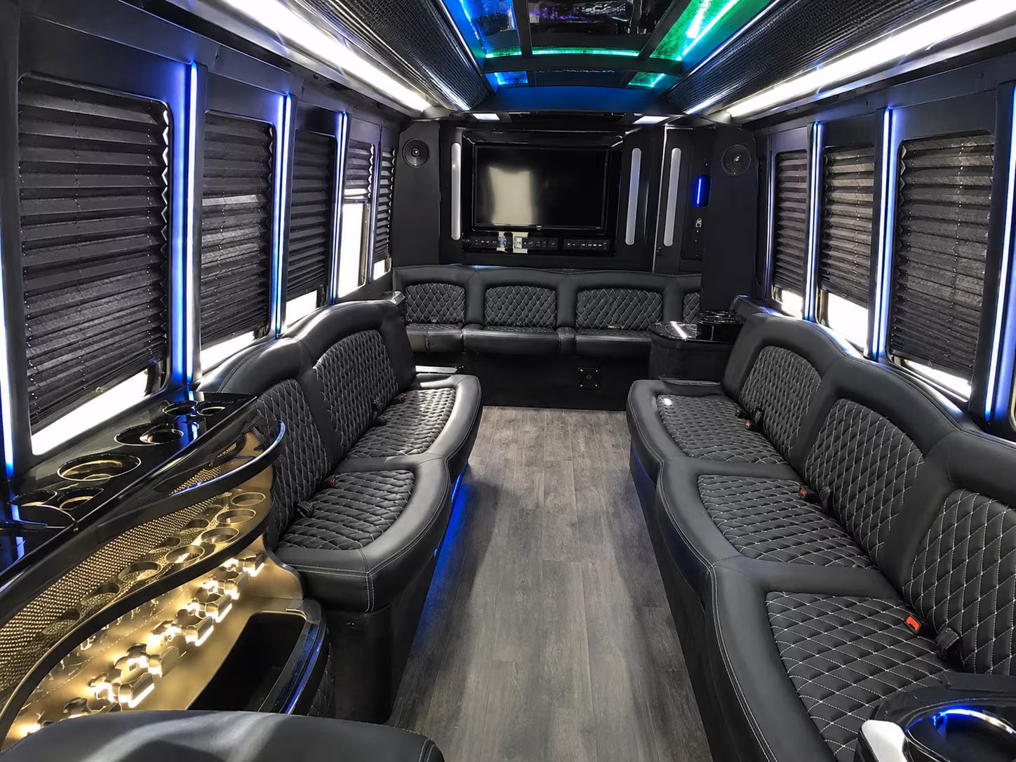 Dallas Private Event Transportation party bus exterior