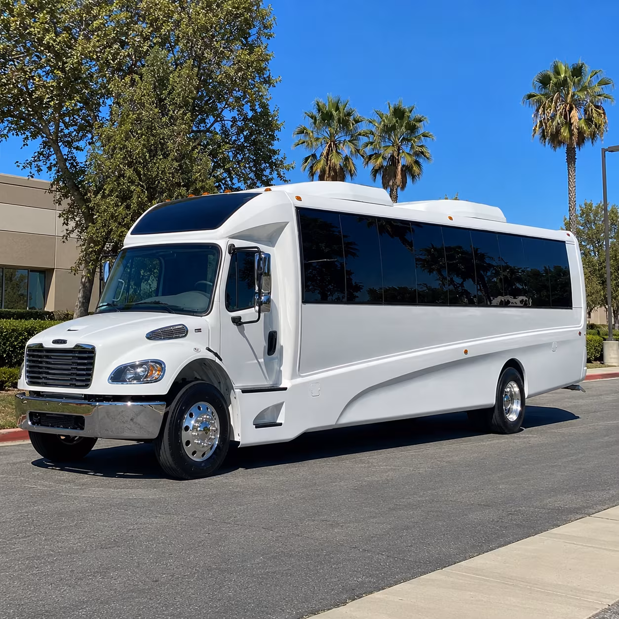 Dallas School Event Transportation party bus exterior
