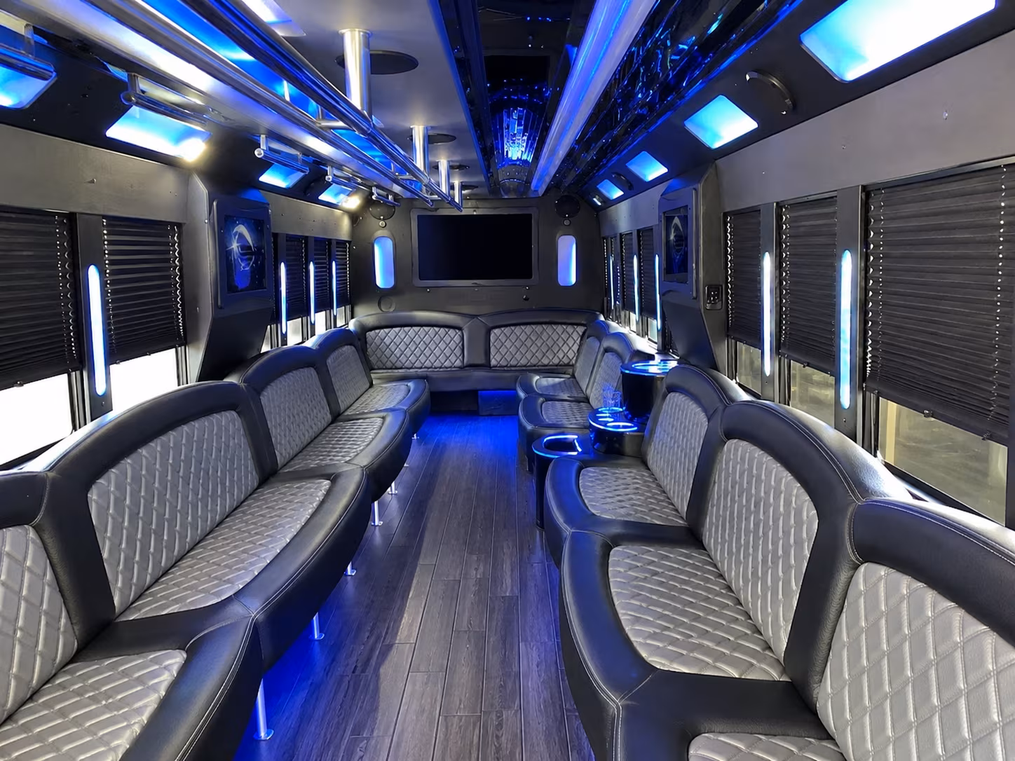 Dallas Wedding Transportation party bus exterior