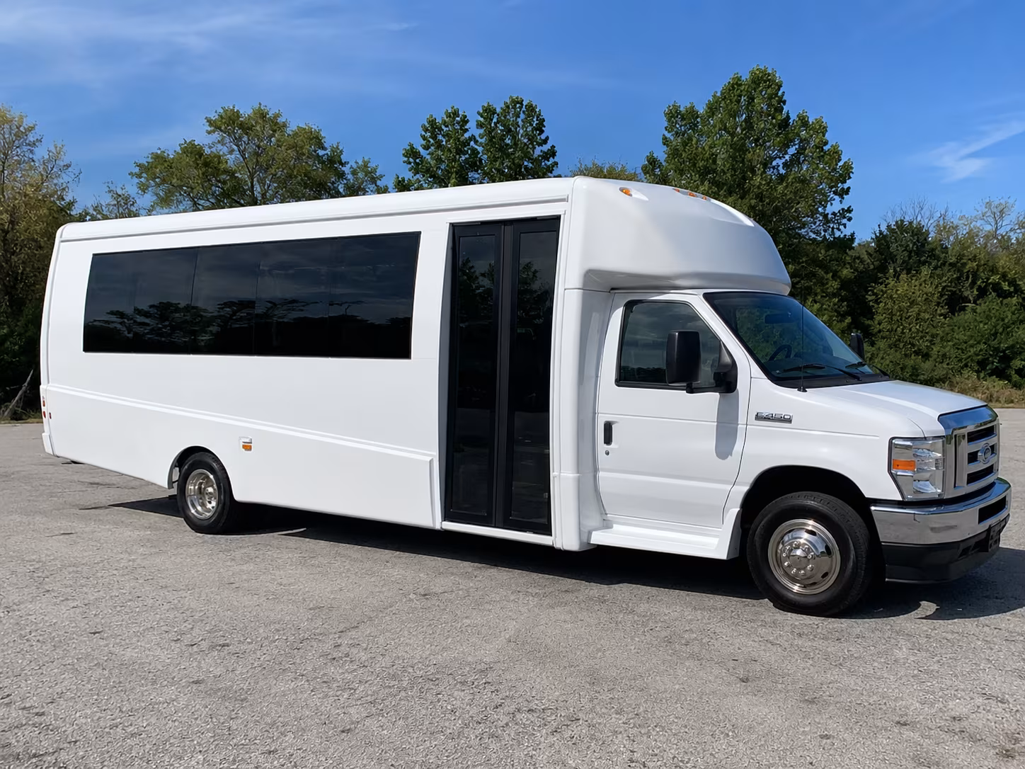 Dallas Wedding Transportation party bus exterior