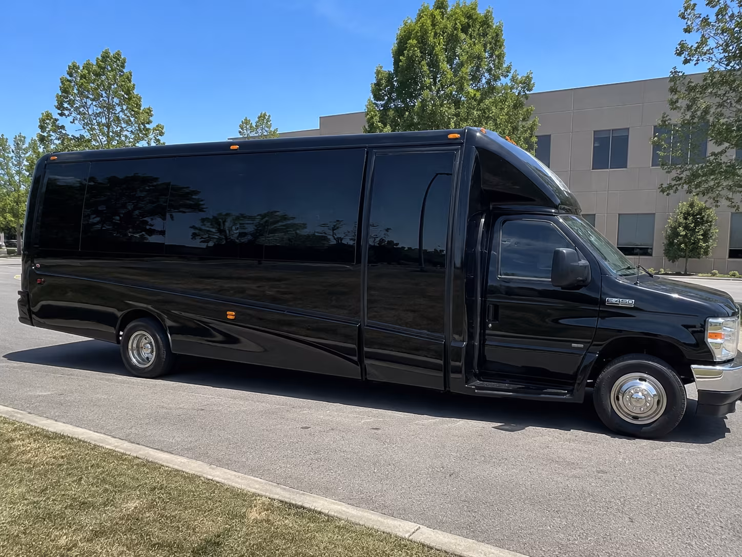 Dallas Wedding Transportation party bus exterior