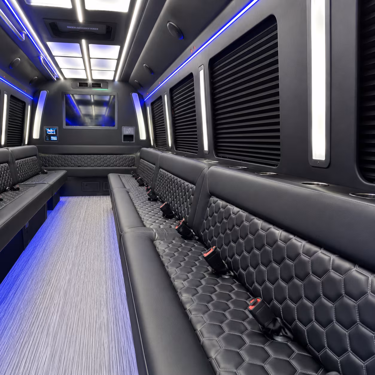 Dallas Winery Tour & Pub Crawl Transportation party bus interior