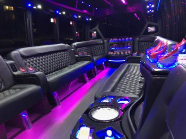 Richardson 15 Passenger Party Bus Interior