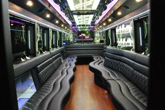 Richardson 25 Passenger Limo bus Interior