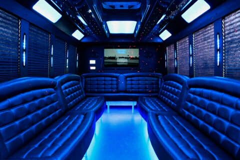 Richardson 36 Passenger Party Bus Interior