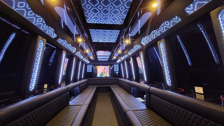 Richardson 40 Passenger Limo Bus Interior